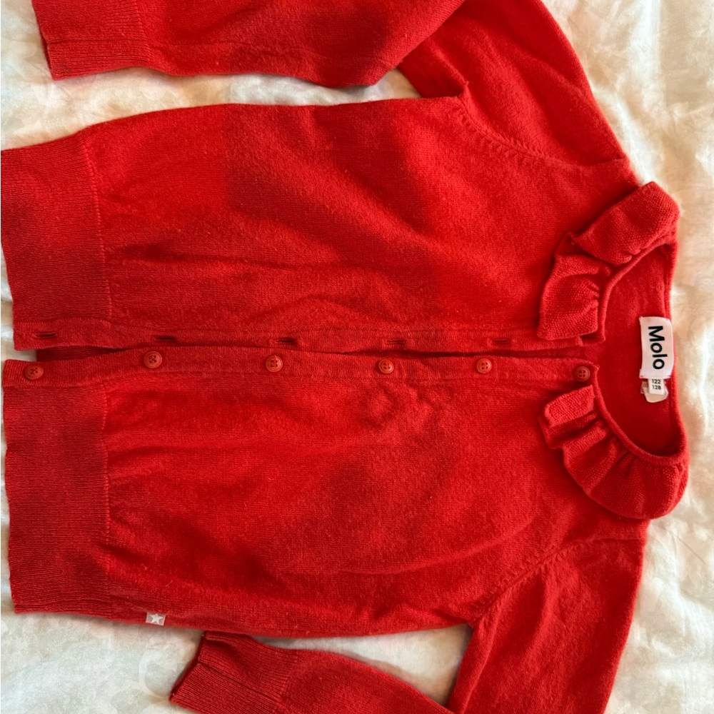 Soft thin wool cardigan.